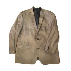 Michael Kors 48L Brown‎ Blazer Mens Faux Suede Sports Coat Jacket